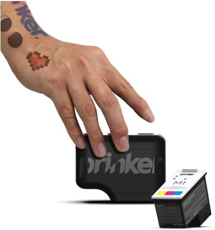 Prinker M Temporary Tattoo Device Package for Your Instant Custom Temporary Tattoos with Premium Cosmetic Full Color - Compatible w/iOS & Android devices